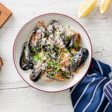 Portarlington Mussels and Tomato Spaghetti